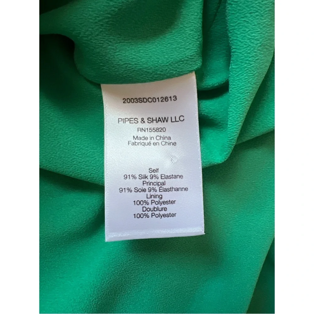 VERONICA BEARD Green printed dress, Size: 2 - Picture 7 of 10